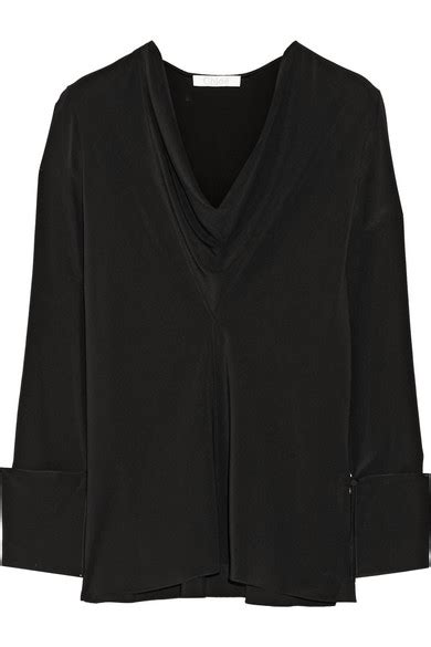 t shirt chloe|chloe draped crepe blouse.